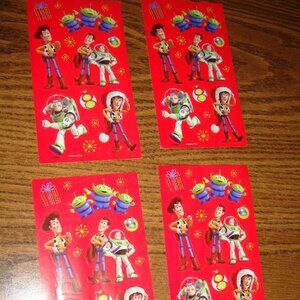 64 New Toy Story Stickers 4 Sheets
